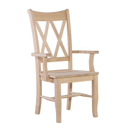 Double X Back Arm Chair